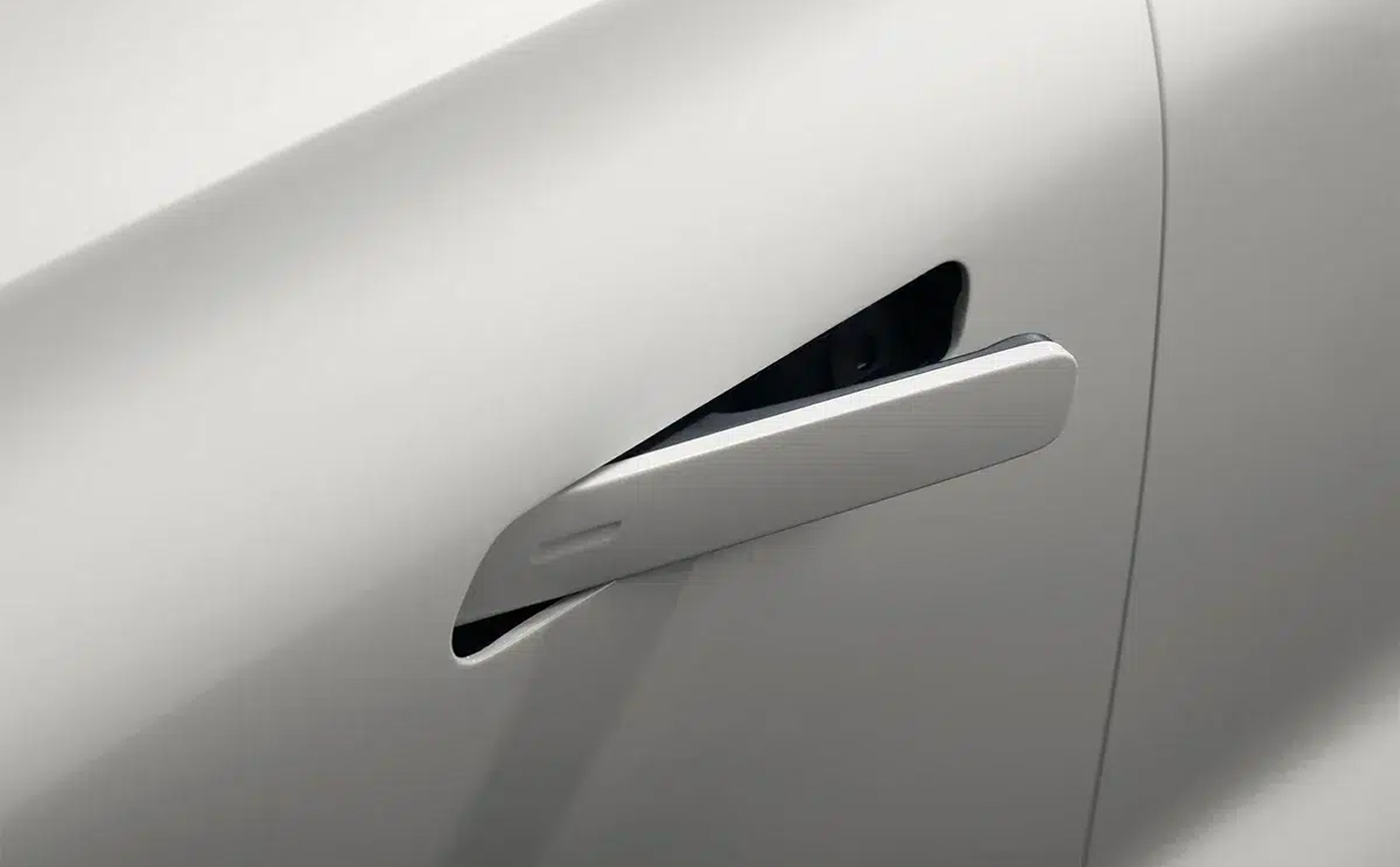 Hidden exterior door handles